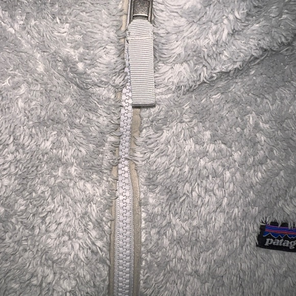 Patagonia Youth large light grey fleece pullover VGUC - Picture 6 of 6